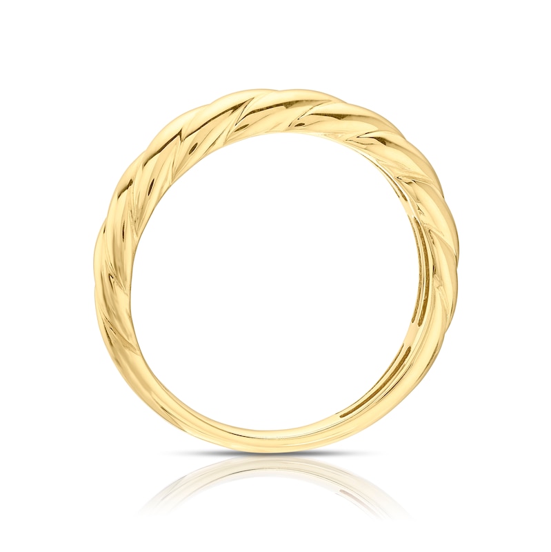 Main Image 3 of 9ct Yellow Gold Rope Twist Ring