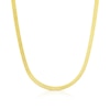 Thumbnail Image 0 of 9ct Yellow Gold 16+2 Inch Greek Key Herringbone Chain Necklace