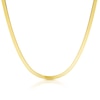 Thumbnail Image 3 of 9ct Yellow Gold 16+2 Inch Greek Key Herringbone Chain Necklace