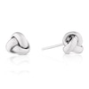 Thumbnail Image 0 of 9ct White Gold Triple Knot Stud Earrings