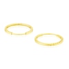 Thumbnail Image 1 of 9ct Yellow Gold Diamond Cut Sleeper 12mm Hoop Earrings