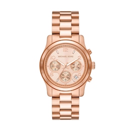 Michael Kors Runway Ladies' Rose Gold-Tone Bracelet Watch