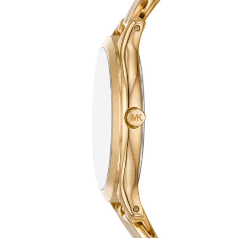 Main Image 3 of Michael Kors Runway Gold Tone Curb Chain Bracelet Watch