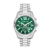 Thumbnail Image 1 of Michael Kors Lexington Men's Green Dial & Stainless Steel Watch