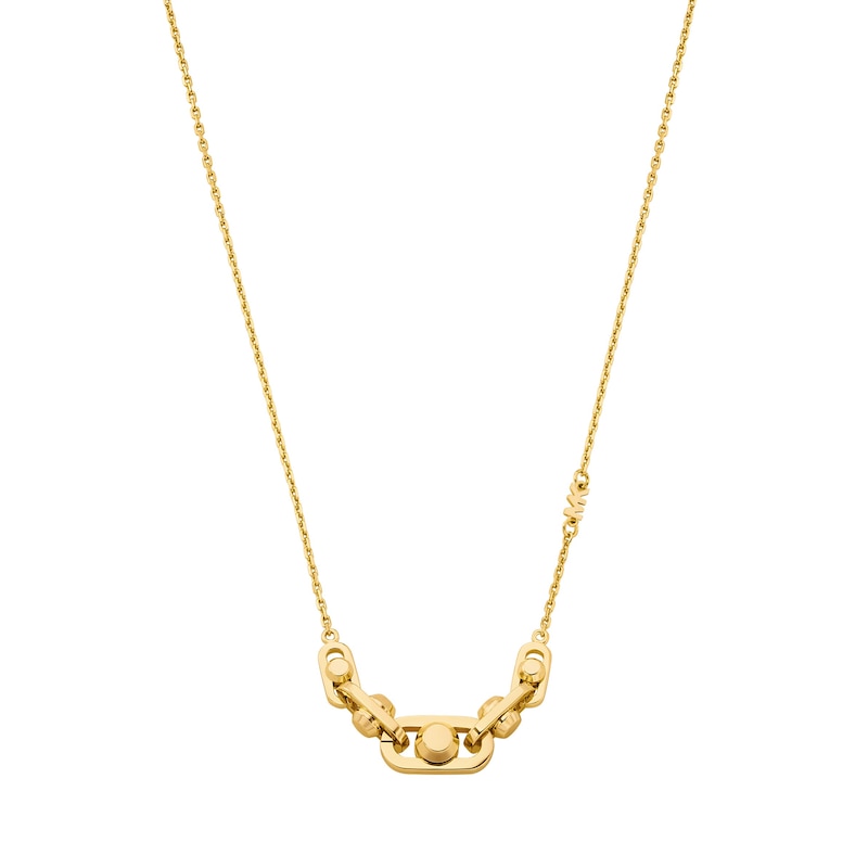 Michael Kors Ladies' 14ct Yellow Gold Plated Sterling Link Necklace