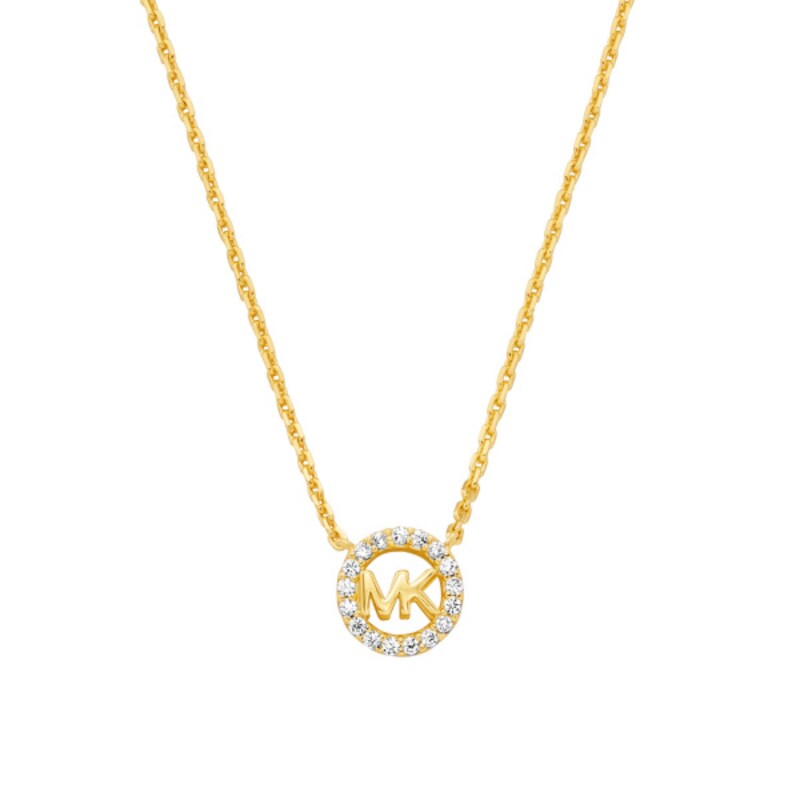 Michael Kors Ladies' 14ct Gold Plated Sterling Silver Pendant