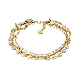 Emporio Armani Ladies' Gold-Tone Multi Strand Chain Bracelet