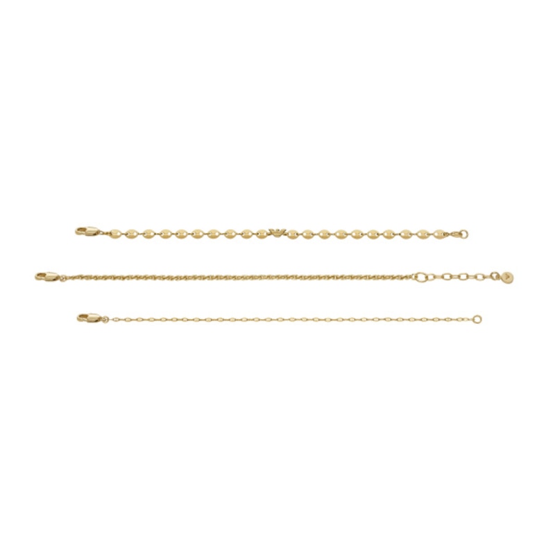 Main Image 3 of Emporio Armani Ladies' Gold-Tone 6 Inch Multi Strand Chain Bracelet