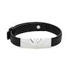Thumbnail Image 0 of Emporio Armani Men's ID Leather & Stainless Steel 10 Inch Strap Bracelet