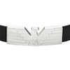 Thumbnail Image 1 of Emporio Armani Men's ID Leather & Stainless Steel 10 Inch Strap Bracelet