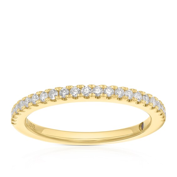 Vera Wang 18ct Yellow Gold 0.23ct Diamond Eternity Ring