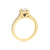 Thumbnail Image 2 of Vera Wang 18ct Yellow Gold 0.69ct Diamond Princess Cut Square Halo Ring