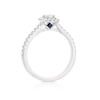 Thumbnail Image 2 of Vera Wang 18ct White Gold 0.50ct Diamond Radiant Shaped Halo Ring