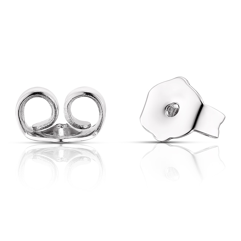 Main Image 2 of 9ct White Gold 0.25ct Diamond Flower Earrings