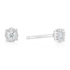 Thumbnail Image 0 of 9ct White Gold 0.20ct Diamond Round Cluster Stud Earrings