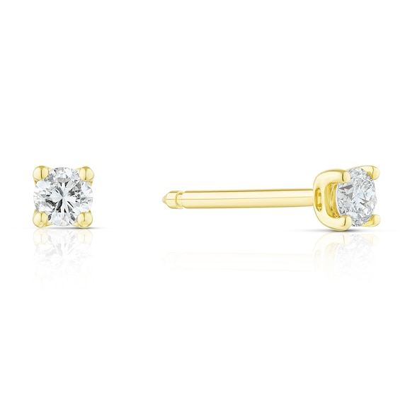 9ct Yellow Gold 0.15ct Diamond Stud Earrings