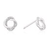 Thumbnail Image 1 of 9ct White Gold Diamond Interlink Twist Stud Earrings