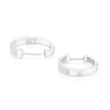 Thumbnail Image 1 of 9ct White Gold 0.25ct Diamond Triple Row Pavé 10mm Hoop Earrings