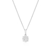 Thumbnail Image 0 of 9ct White Gold 0.20ct Diamond Round Cluster Pendant