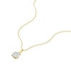 Thumbnail Image 1 of 9ct Yellow Gold 0.20ct Diamond Cluster Pendant