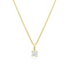 Thumbnail Image 1 of 9ct Yellow Gold 18&quot; 0.15ct Diamond Pendant
