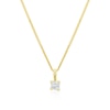 Thumbnail Image 0 of 9ct Yellow Gold 0.15ct Diamond 18 Inch Pendant