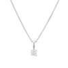 Thumbnail Image 1 of 9ct White Gold 18&quot; Four Claw Diamond Pendant