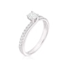Thumbnail Image 2 of Engagement Ring 18ct White Gold 0.50ct Diamond Twisted Solitaire Ring