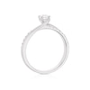 Thumbnail Image 3 of Engagement Ring 18ct White Gold 0.50ct Diamond Twisted Solitaire Ring
