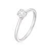 Thumbnail Image 2 of Engagement Ring 9ct White Gold Illusion Solitaire 0.18ct Diamond Ring