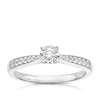 Thumbnail Image 0 of 9ct White Gold 0.20ct Diamond Illusion Solitaire Ring