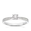 Thumbnail Image 0 of 9ct White Gold 0.20ct Diamond Illusion Solitaire Ring