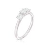 Thumbnail Image 2 of Engagement Ring 18ct White Gold 0.75ct Diamond Trilogy Round Cut Ring