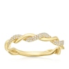 Thumbnail Image 0 of 14ct Yellow Gold 0.10ct Diamond Twist Eternity Ring