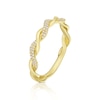 Thumbnail Image 1 of 14ct Yellow Gold 0.10ct Diamond Twist Eternity Ring