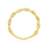 Thumbnail Image 2 of 14ct Yellow Gold 0.10ct Diamond Twist Eternity Ring