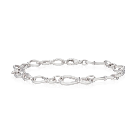 Sterling Silver 7.5 Infinity Link Bracelet