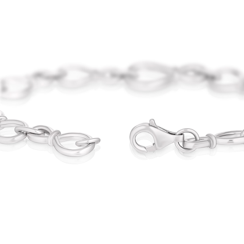 Sterling Silver 7.5 Inch Infinity Link Bracelet