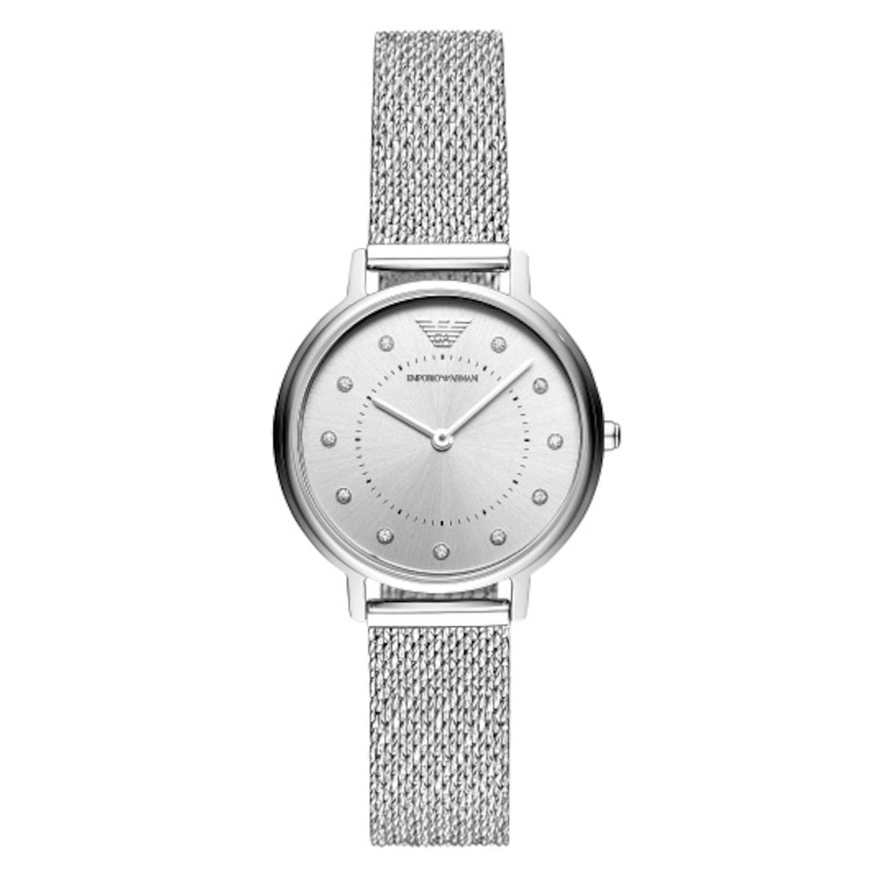 Emporio Armani Stainless Steel Mesh Bracelet Watch