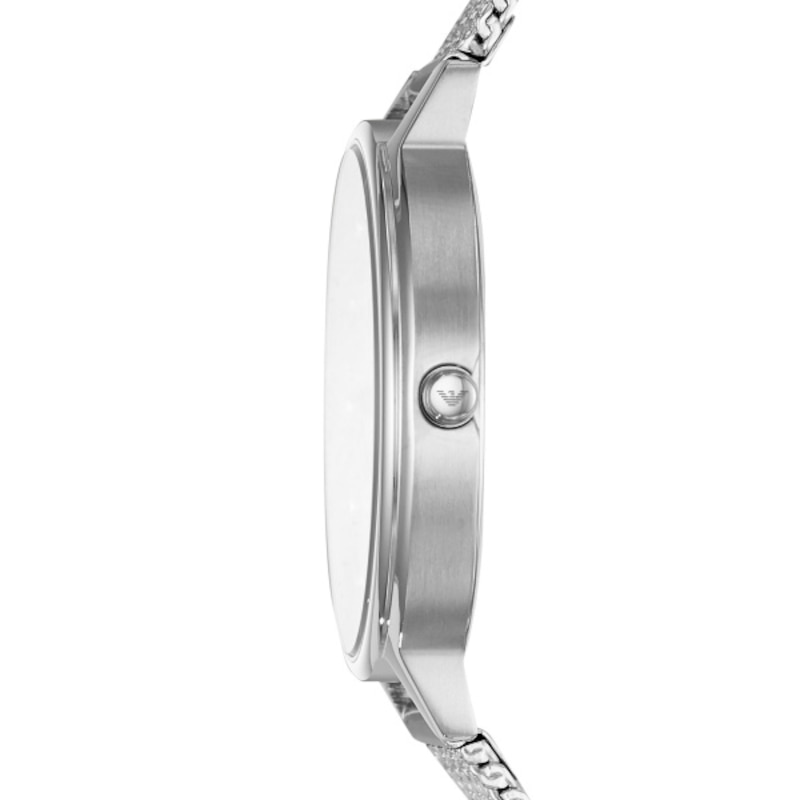 Emporio Armani Stainless Steel Mesh Bracelet Watch | Ernest Jones