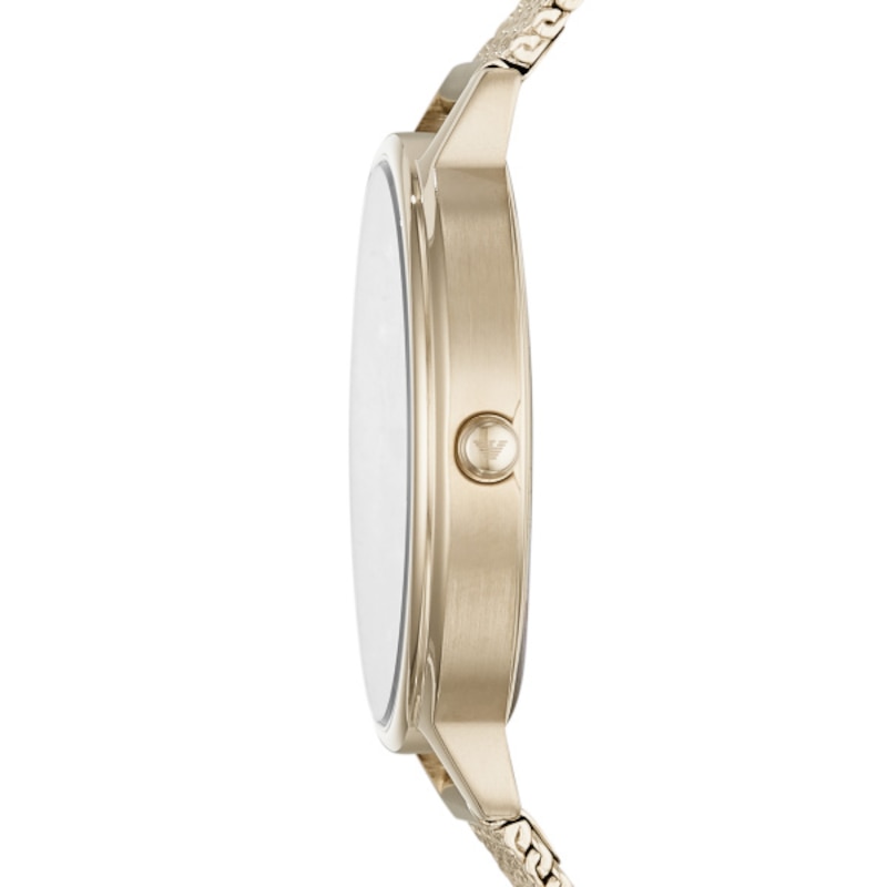 Emporio Armani Ladies' Rose Gold Tone Mesh Bracelet Watch