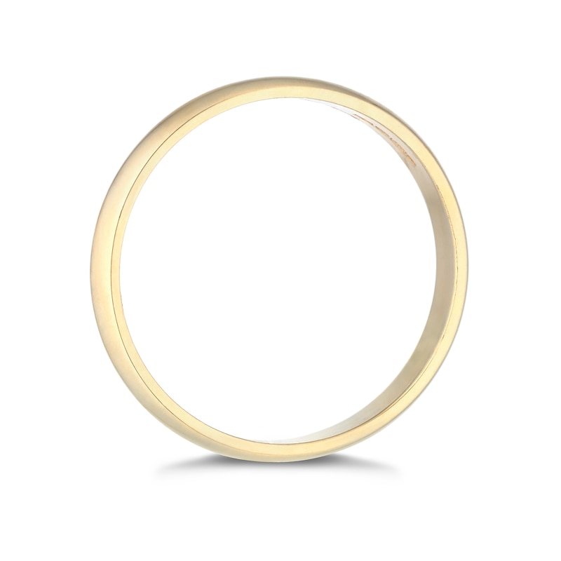 9ct Yellow Gold 3mm Extra Heavyweight D Shape Ring