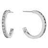 Thumbnail Image 0 of Sterling Silver Cubic Zirconia 3/4 Hoop Earrings
