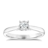 Thumbnail Image 1 of 9ct White Gold 0.10ct Diamond Illusion Set Solitaire Ring
