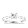 Thumbnail Image 1 of Engagement Ring 9ct White Gold 0.17ct Diamond Illusion Solitaire Ring