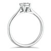 Thumbnail Image 2 of Engagement Ring 9ct White Gold 0.17ct Diamond Illusion Solitaire Ring