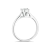 Thumbnail Image 2 of Engagement Ring 9ct White Gold 0.25ct Diamond Illusion Solitaire Ring