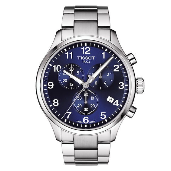 Tissot Chrono Xl Mens Blue Dial Bracelet Watch