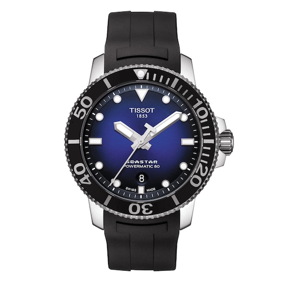 Tissot Seastar 1000 Men’s Black Rubber Strap Watch