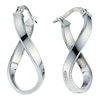 Thumbnail Image 0 of 9ct White Gold Infinity Hoop Earrings